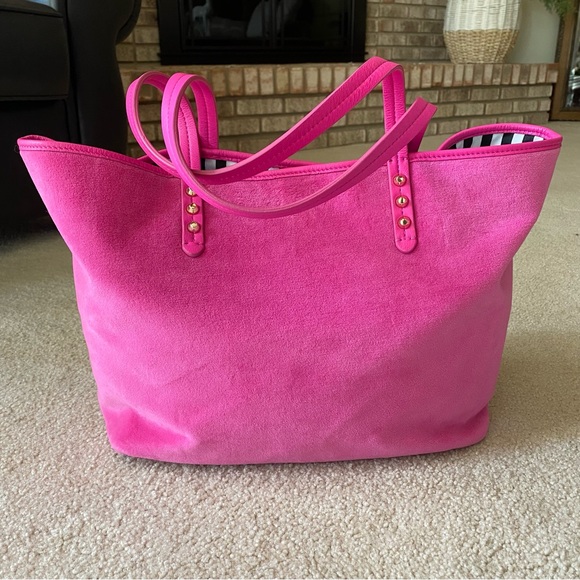 Juicy Couture Hot Pink Velour Tote - Picture 8 of 16